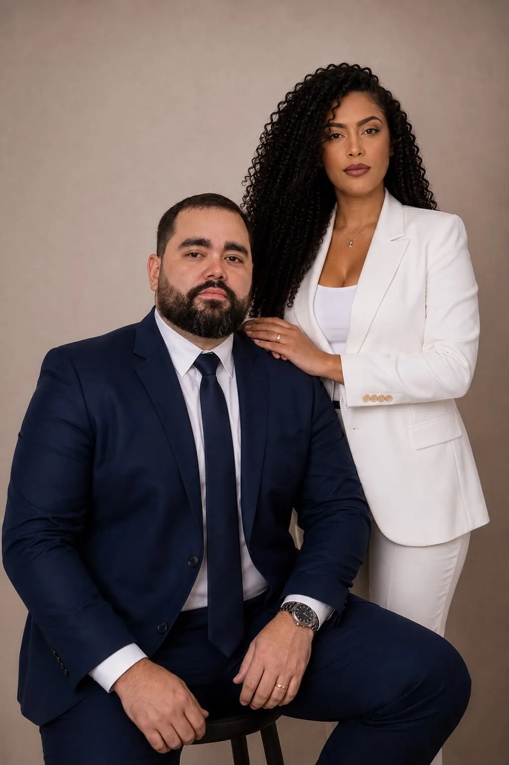 Dr. Diego S. Santos e Dra. Laíssa C. Santos, sócios fundadores da La'Carv Advogados Associados